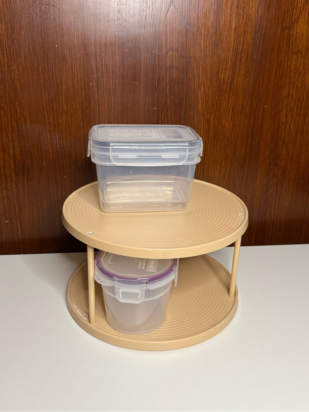 Vintage Rotatable Carrusel 2-Tier Kitchen Organizer